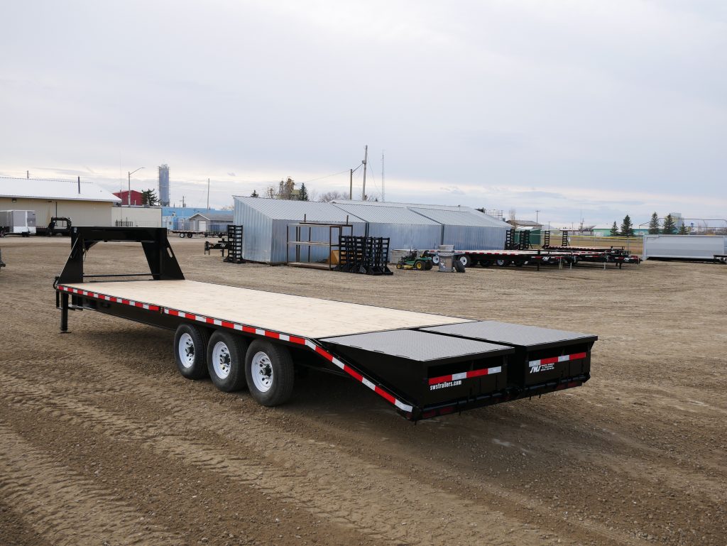 2022 30′ (3)7K GOOSENECK / PINTLE TRIDEM SINGLE WHEEL TRAILER – SWS