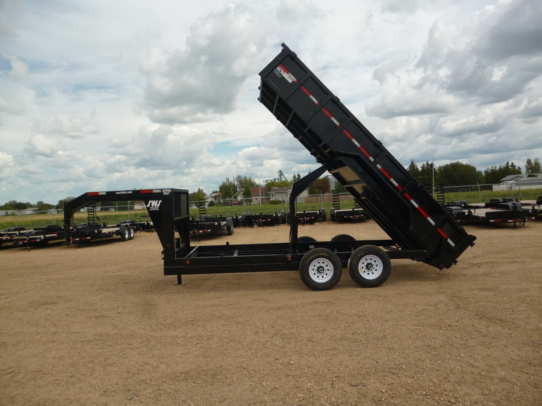 2020 7’X16′ (2)7K GOOSENECK HEAVY DUTY ELECTRIC/HYDRAULIC DUMP TRAILER