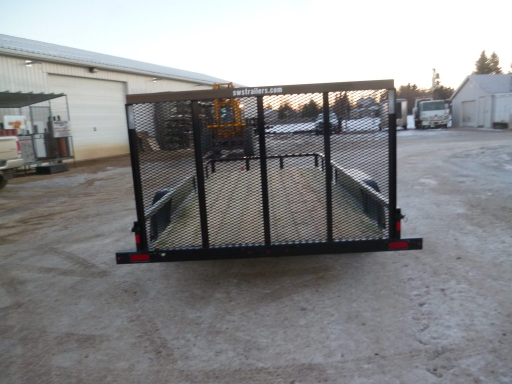 1.2) 2022 16′ (2)3.5K CAR HAULER – UTILITY TRAILER -MESH RAMP W/ SIDE